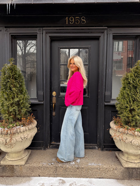 Coco Cutie Cardigan // Fuschia